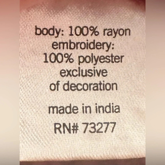 Sonoma Women’s Embroidered Cranberry Blouse Size XXL - Picture 5 of 5